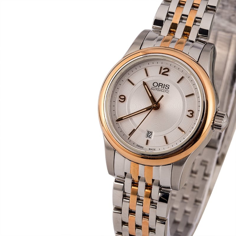 HandMade The Oris Classic Date Silver Guilloche Dial - Image 2