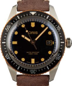 HandMade The Mens Oris Divers Sixty-Five Stainless Steel & Bronze