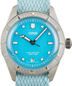 HandMade The Oris Divers Sixty-Five Stainless Steel Cotton Candy Blue Dial