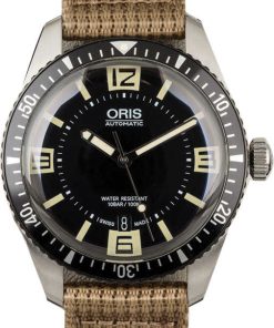 HandMade The Oris Divers Sixty-Five Beige Textile Strap