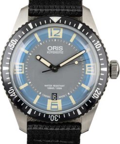 HandMade The Oris Divers Sixty Five Black Textile Strap
