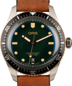 HandMade The Oris Divers Sixty-Five Green Dial