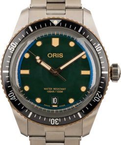 HandMade The Mens Oris Divers Sixty-Five Stainless Steel