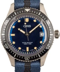 HandMade The Oris Divers Sixty-Five Blue Nato Strap