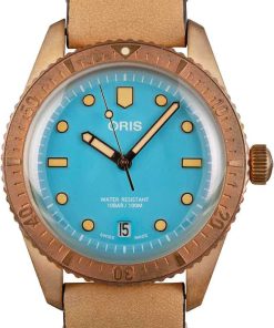 HandMade The Oris Divers Sixty-Five Bronze Leather Strap