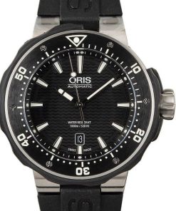 HandMade The Oris Pro Diver Date Black Wave Dial
