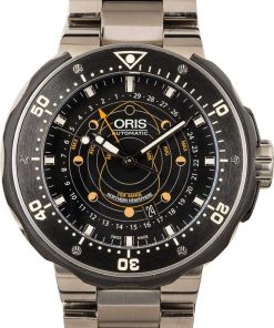 HandMade The Mens Oris ProDiver Pointer Moon Titanium