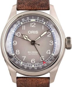 HandMade The Oris x Cervo Volante Big Crown Grey Dial