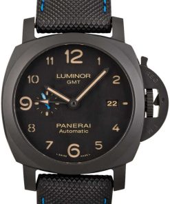 HandMade The Mens Panerai Luminor GMT Black Dial