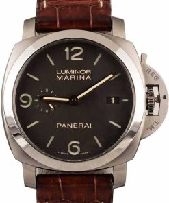 HandMade The Panerai Luminor Marina PAM351 Tabacco Brown Dial