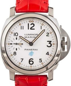 HandMade The Mens Panerai Luminor Marina White Arabic Dial