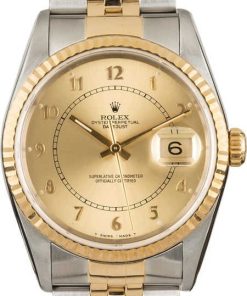 HandMade The Rolex Datejust 16233 Champagne Arabic Dial