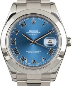 HandMade The Rolex Datejust II Ref 116300 Blue Roman Dial