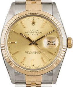 HandMade The Rolex Datejust 16013 Champagne Dial Two Tone Jubilee