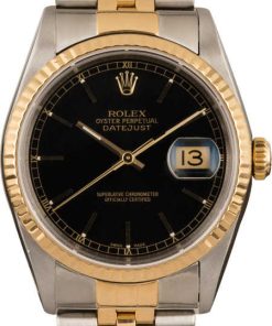 HandMade The Rolex Datejust 16233 Black Index Watch