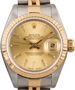 HandMade The Rolex Ladies Two Tone Datejust 79173 Champagne T
