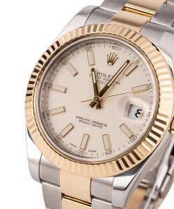 Alternative view of HandMade The Rolex DateJust 41MM Ivory Dial