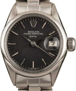HandMade The Vintage Ladies Rolex Oyster Perpetual 6516 Black Dial