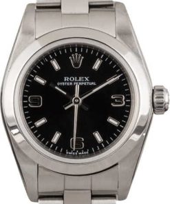 HandMade The Rolex Ladies Oyster Perpetual 76080 Black Dial