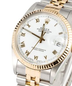 Alternative view of HandMade The Datejust Rolex 16013 White Roman