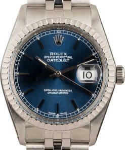 HandMade The Rolex Datejust 16030 Blue Dial 100% Authentic