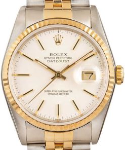 HandMade The Rolex Datejust 16233 Silver Dial 100% Authentic