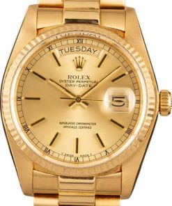 HandMade The Rolex 18038 Day-Date 18K Yellow Gold President
