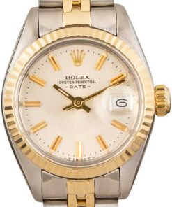 HandMade The Ladies Rolex Datejust 6917 Stainless Steel & Yellow Gold