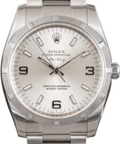 HandMade The Rolex Air King 114210 Stainless Steel Watch