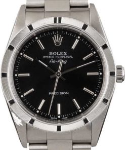HandMade The Rolex Air-King 14010 Black Dial Steel Oyster