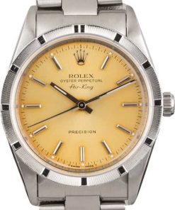 HandMade The Rolex Air-King 14010 Aged Silver Index Dial