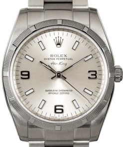 HandMade The Rolex Air King 114210 Stainless Steel Watch