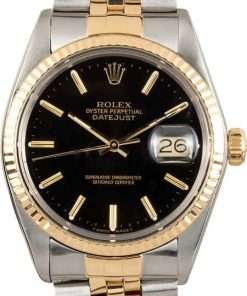 HandMade The Rolex Black Datejust 16013 Two-Tone