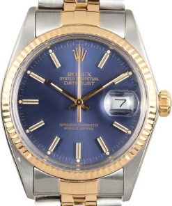 HandMade The Rolex Blue Datejust 16013 Two-Tone Jubilee