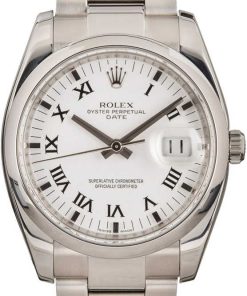 HandMade The Rolex Date 115200 White Roman Dial