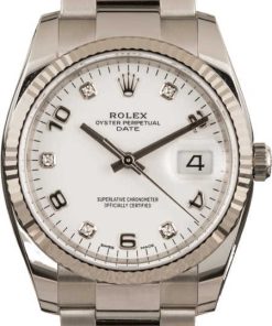 HandMade The Rolex Date 115234 Arabic Diamond Dial Watch