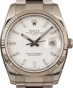 HandMade The Rolex Date 115234 White Index Dial