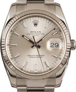 HandMade The Rolex Date 115234 Silver Index Dial