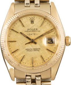 HandMade The Rolex Date 1503 Champagne Linen Dial
