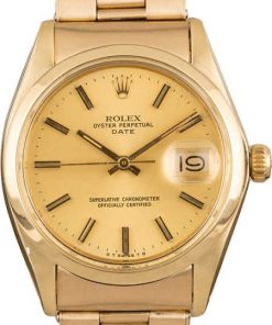 HandMade The Rolex Date 1503 Yellow Gold Oyster Rivet