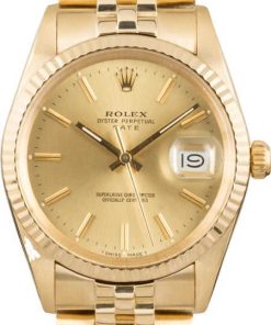 HandMade The Rolex Date 15037 Champagne Dial