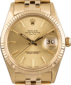 HandMade The Rolex Date 15037 Yellow Gold Jubilee Bracelet