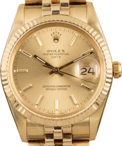 HandMade The Rolex Date 15037 Champagne Dial