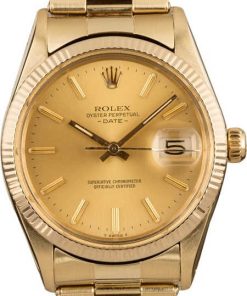 HandMade The Rolex Date 15037 Yellow Gold Oyster T