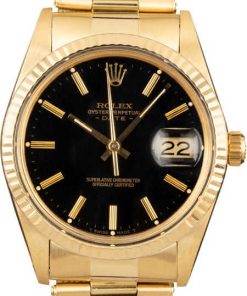 HandMade The Rolex Date 15037 Yellow Gold Oyster Rivet