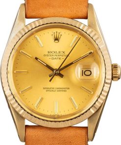 HandMade The Vintage 14K Yellow Gold Rolex Date 15037