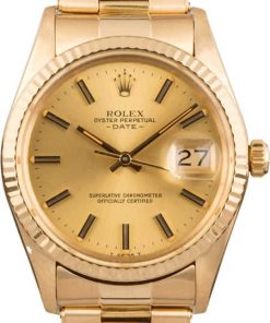 HandMade The Rolex Date 15038 Yellow Gold Oyster