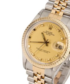 Alternative view of HandMade The Rolex Date 15053 Champagne Doorstop Dial