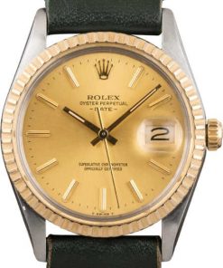 HandMade The Rolex Date 15053 Leather Strap