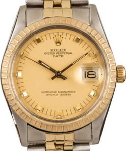 HandMade The Rolex Date 15053 Champagne Dial